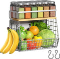 Magnetic Shelf for Fridge with Wood Lid, Fruit Potato and Onion Storage Bins by Ofiray-home