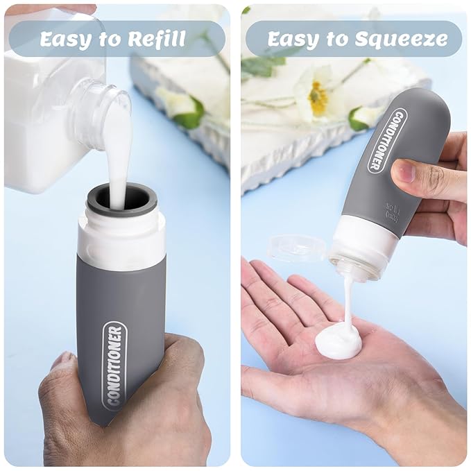 Silicone Travel Bottles for Toiletries - Image 3