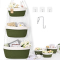 Hanging Storage Baskets, Over the Door Basket, Cotton Wall Baskets Storage by Degeyoyo