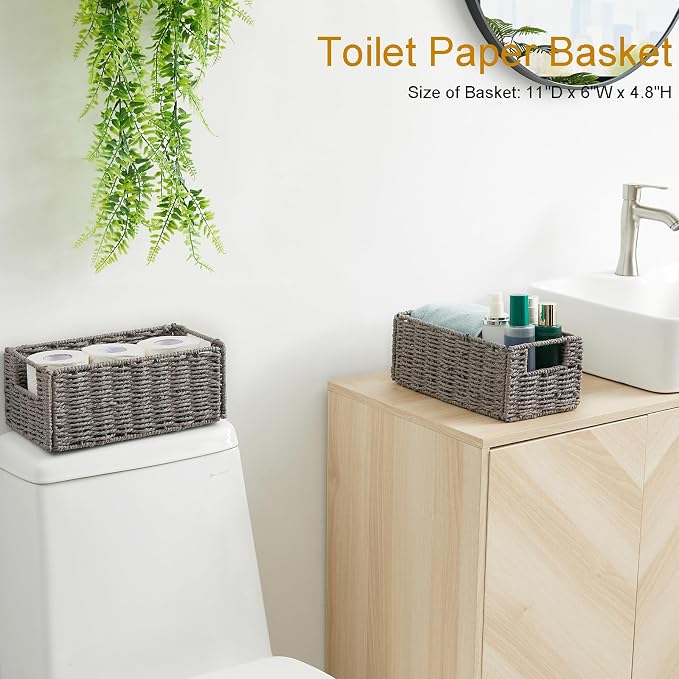 Vagusicc Wicker Storage Basket, Small Storage Baskets - Image 5