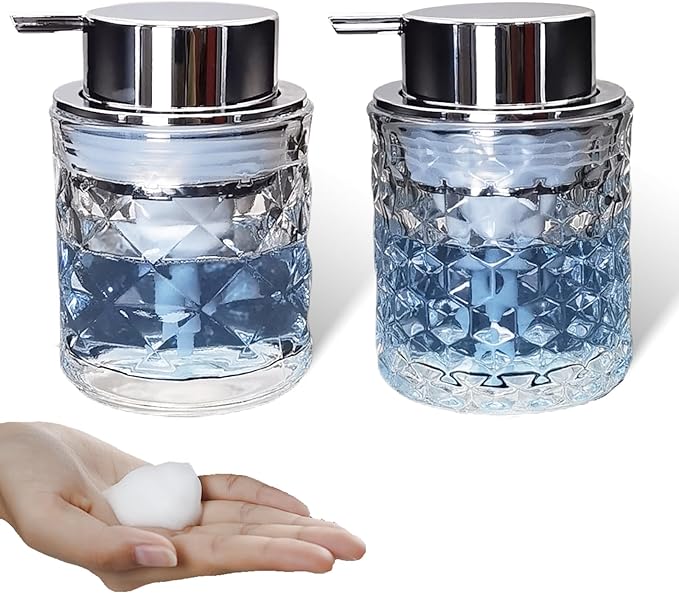 Glass Hand Foaming Soap Dispensers by Cendray