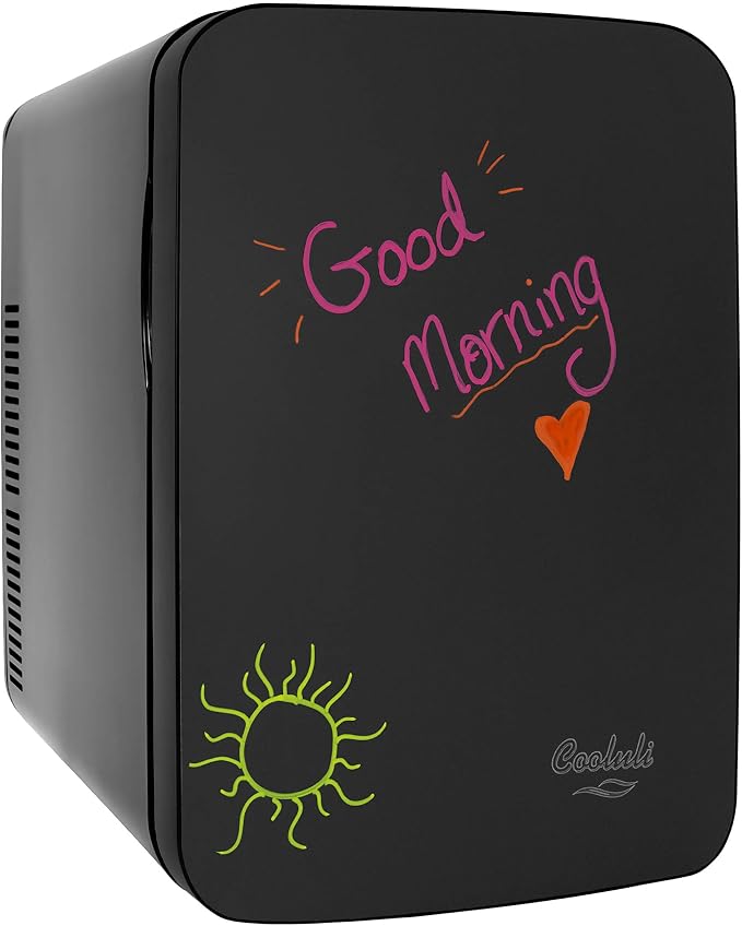 Cooluli 15L Mini Fridge with Magnetic Blackboard by CooluliPortableMultipurposeMiniFridges