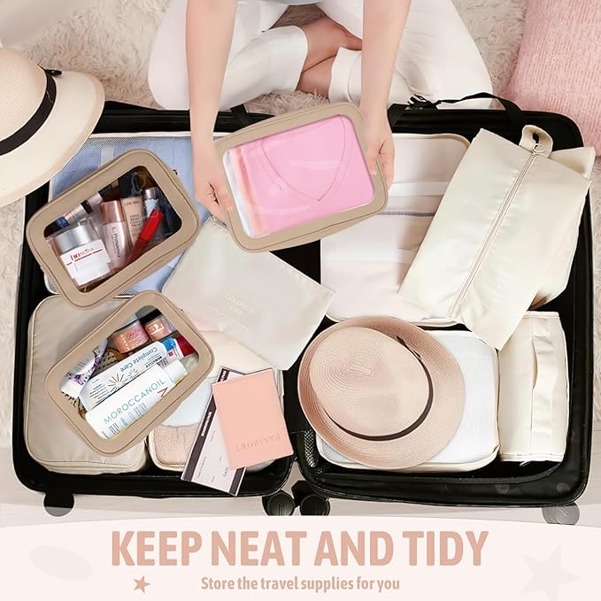 6PCS Clear Toiletry Bag, TSA Approved Travel Pouch - Image 6