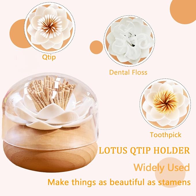 Q Tip Holder Toothpick Holders Q Tips Holder Toothpick Holder Dispenser - Image 2
