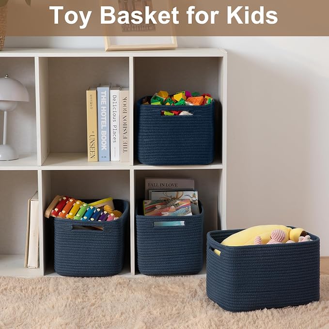 Storage Baskets for Organizing, Woven Decorative Baskets for Shelves - Image 6