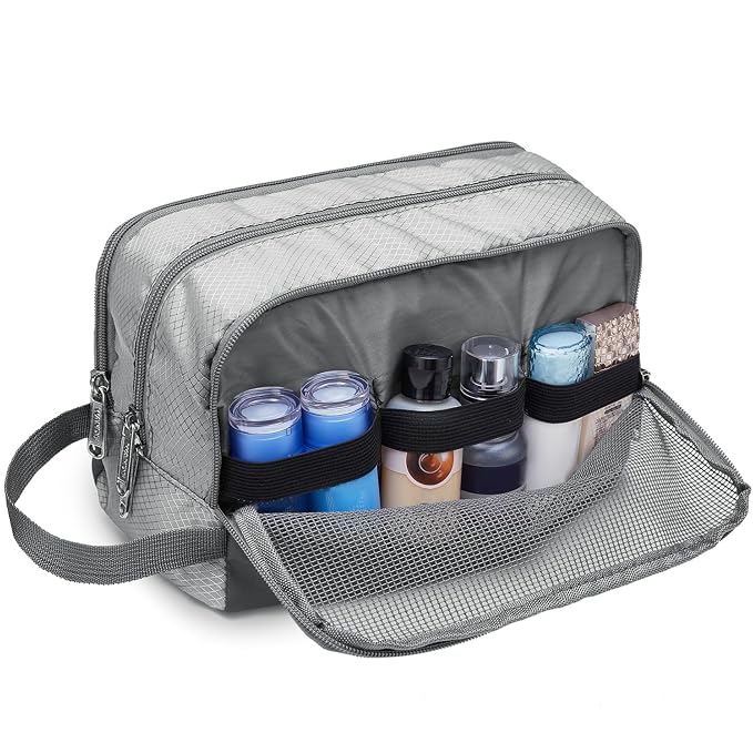 Toiletry Bag for Men Hanging Dopp Kit Water Resistant Shaving Bag Small - Image 6