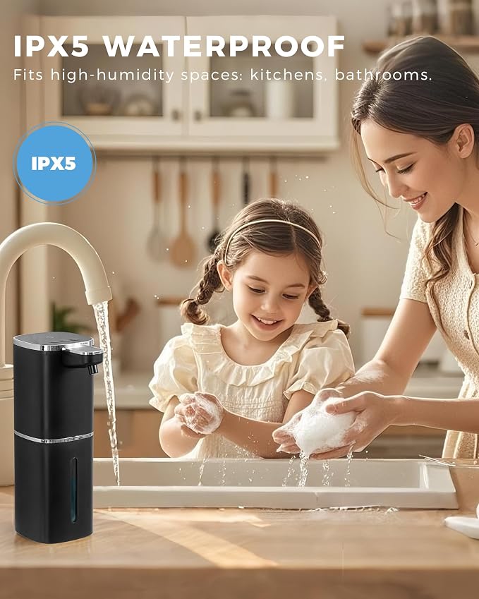 Automatic Liquid Soap Dispenser, 13.5oz/400mL, USB Rechargeable, 9-Level - Image 5