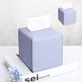 HOMOTEK 2 Pack Tissue Box Cover, Square PU Leather Tissue Holder, Decorative by HOMOTEK