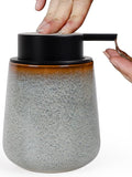 INGOFIN Ceramic Lotion Dispenser - 12 oz Refillable Hand Soap Dispenser Bathroom by INGOFIN
