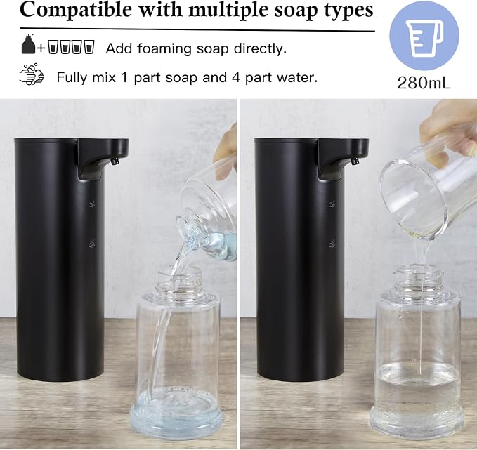 LAOPAO Automatic Soap Dispenser Foaming: Rechargeable Touchless Soap Dispenser - Image 3