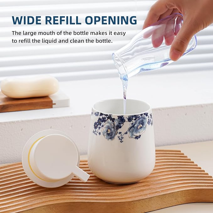Soap Dispenser, Ceramic Foaming Soap Dispenser - Image 5