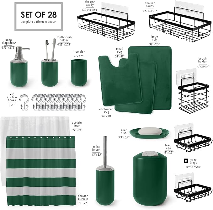 Clara Clark Bathroom Accessories Set - Image 2
