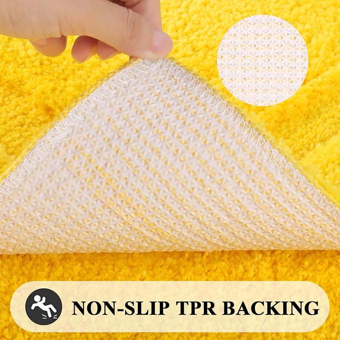 SHACOS Super Soft 2 Pieces Bathroom Runner Rugs Set Non Slip Washable 20x47+ - Image 3