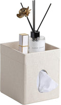 Tissue Box Cover, PU Leather Square Tissue Box Holder by Cretkhp