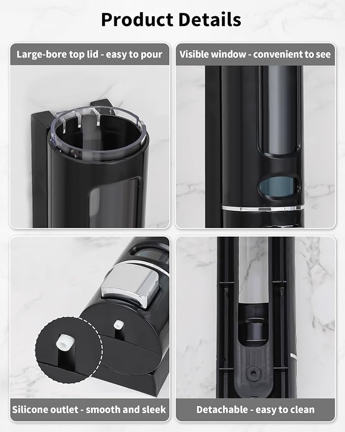 Shampoo and Conditioner Dispenser - 400ML Wall-Mounted Shower Shampoo Dispenser - Image 6