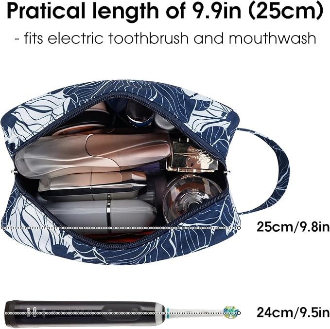 Narwey Travel Toiletry Bag for Women Traveling Dopp Kit Men Travel Bag for - Image 2