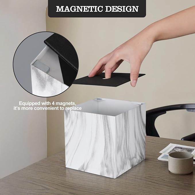 Metal Square Tissue Box lid, Modern Facial Tissue Holder - Image 8