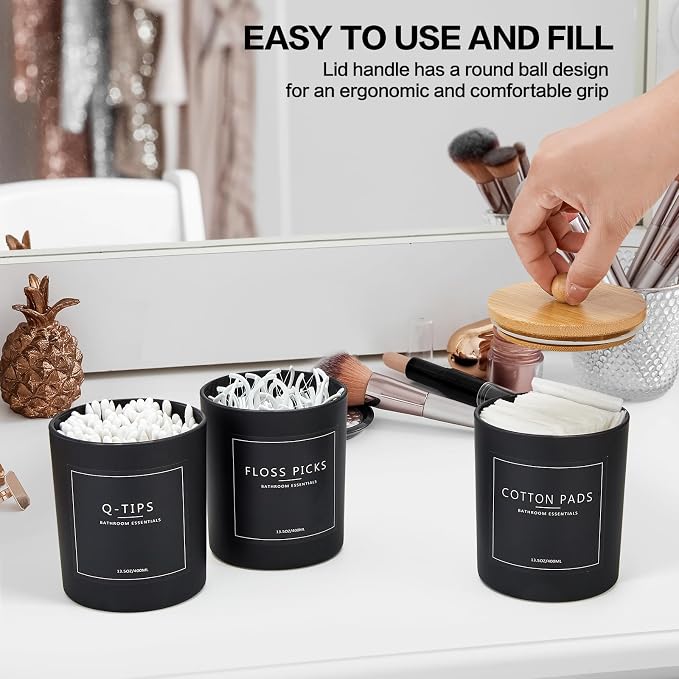 3 Pack Qtip Holder Bathroom Set - Image 6