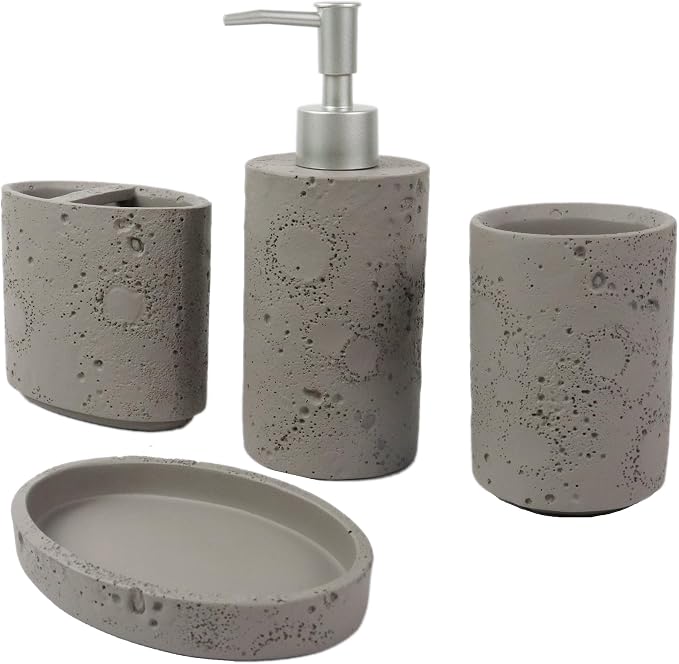 Hymmah Meteorites Bathroom Accessories Set, Farmhouse Bathroom Decor, Contain - Image 2