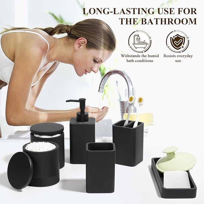Bathroom Accessories Set, 6 Piece Bathroom Set - Image 4