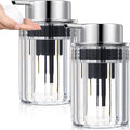 2 Pcs Refillable Clear Foaming Hand Soap Dispenser 10 oz Plastic Dispenser Pump by Potchen