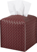 Tissue Box Cover PU Leather Tissue Holder Square Facial Tissue Case Facial by zoocatia