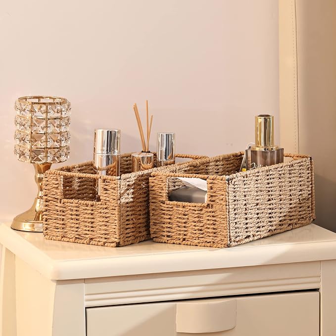 Vagusicc Wicker Storage Basket, Small Storage Baskets - Image 4