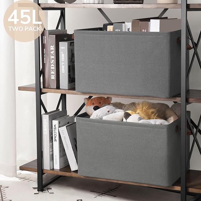 CHICVITA Storage Baskets for Shelves, Extra Large Closet Storage Baskets for - Image 6