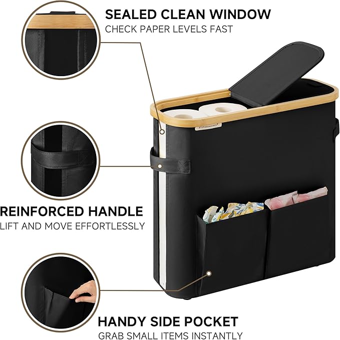 StorageWorks Toilet Paper Storage Baskets - Image 4