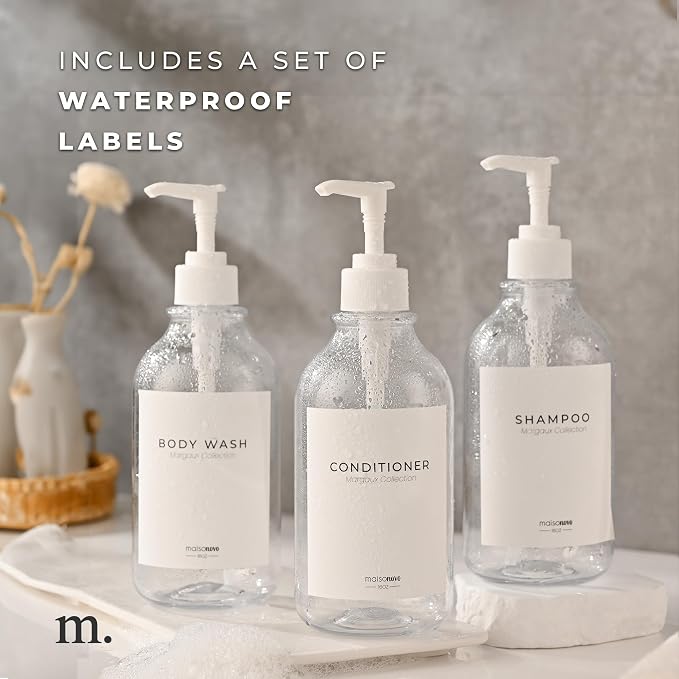 MaisoNovo Refillable Shampoo and Conditioner Bottles - Image 6