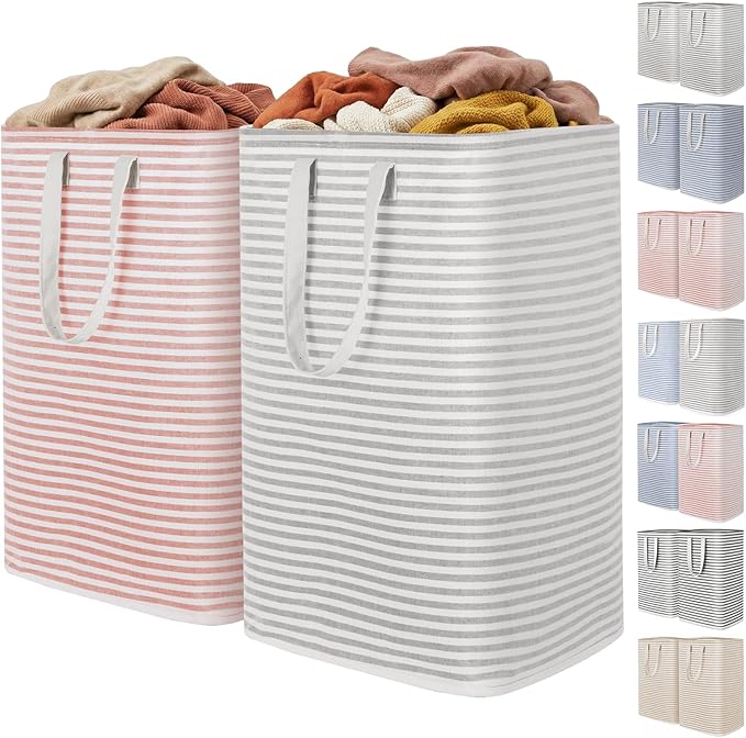 Lifewit 2 Pack Laundry Basket 80L Each, Collapsible Clothes Hamper by Lifewit