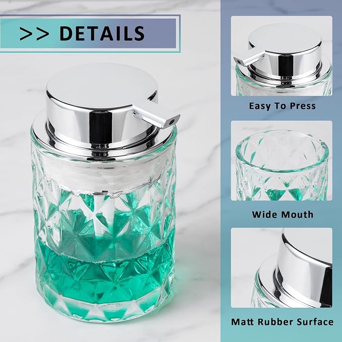 Bathroom Glass Soap Dispenser - Image 7