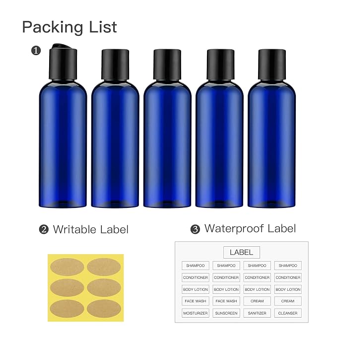 Travel Bottles for Toiletries 3.4 oz - Image 5