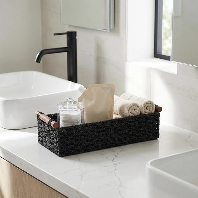 Back of Toilet Basket, Basket for Toilet Tank Top, Narrow Bathroom Organizer - Image 7
