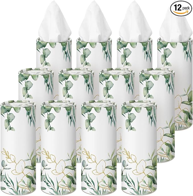 12 Pack Car Tissue Cylinder Holder Bulk by Fourluoo