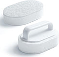 Handle Bath Tub Scrubber, Non Scratch Bathroom Scouring Pad, Bathtub Scrubber by Lumkew