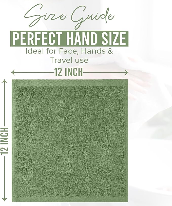 DAN RIVER 12 Pack Wash Cloths for Showering - Image 2