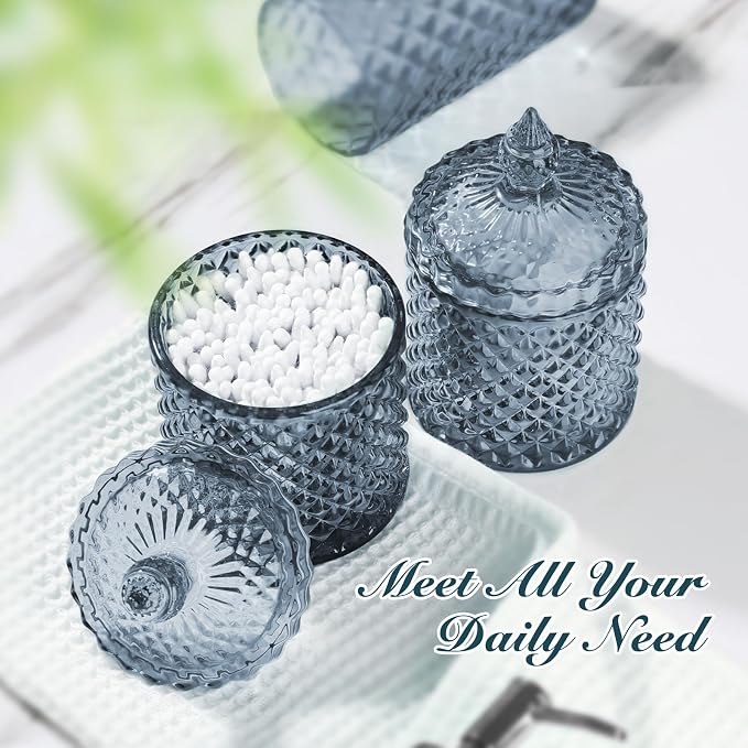 Blue Bathroom Accessories Set, 4 Pack Light Blue Bathroom Decor Accessory Sets - Image 4