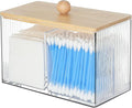 KIMCHOMERSE Qtip Holder Storage, Bathroom Cotton Ball Holder Canisters by KIMCHOMERSE