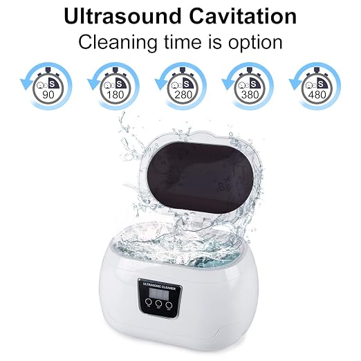 Ultrasonic Jewellery Cleaner, 600ml Sonic Jewellery Bath Machine - Image 6