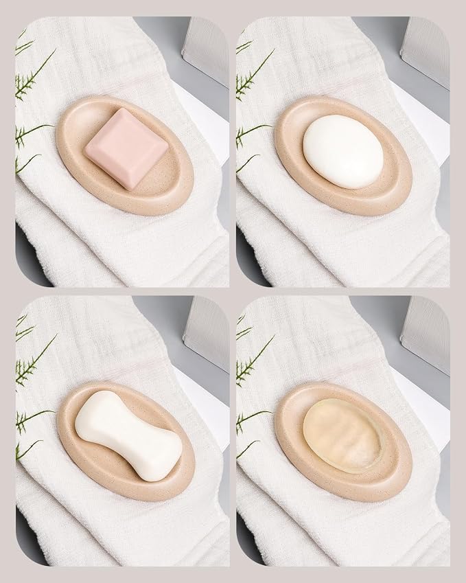 Bathroom Accessory Set 5PCS, Ceramic Bathroom Accessories Set, Irregular Shape - Image 6