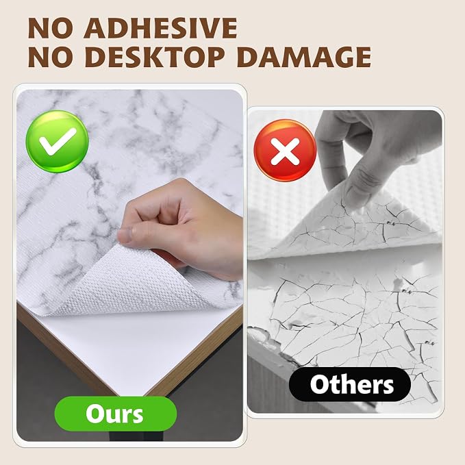 Shelf Liners for Kitchen Cabinets 12in x 20FT, Non Adhesive Drawer Liner Marble - Image 5