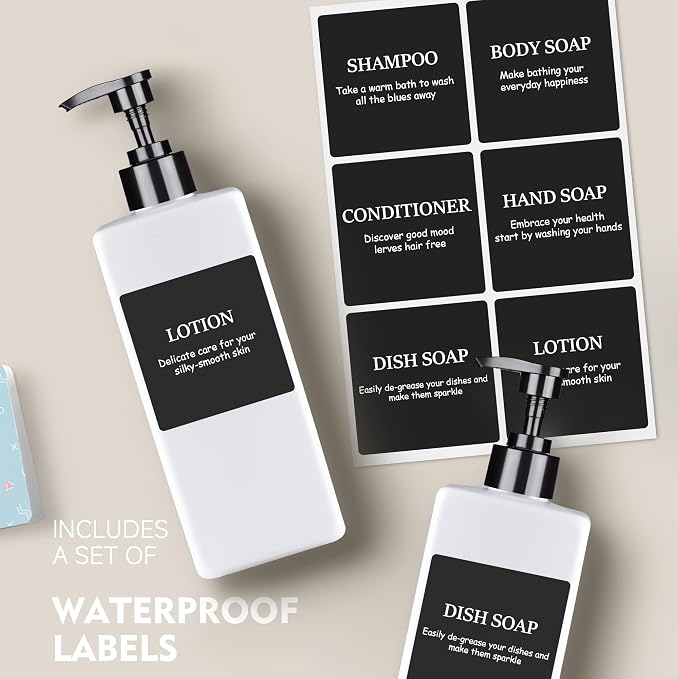 Refillable Plastic Pump Bottle Dispenser - Image 4