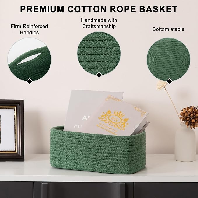 4 Pack Small Storage Shelf Baskets - Image 6