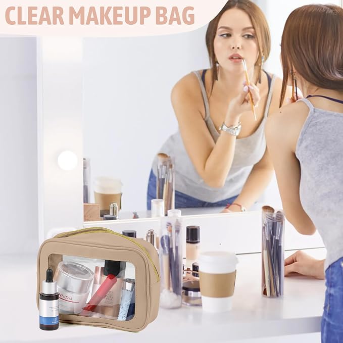 6PCS Clear Toiletry Bag, TSA Approved Travel Pouch - Image 2