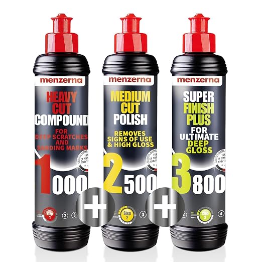 menzerna Polishing Set 8oz – HCC1000, MCC2500 & 3800 | 3-Step System by menzerna