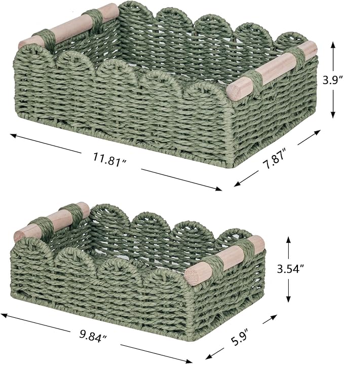 CubesLand Scalloped Edge Decor Baskets - Image 3