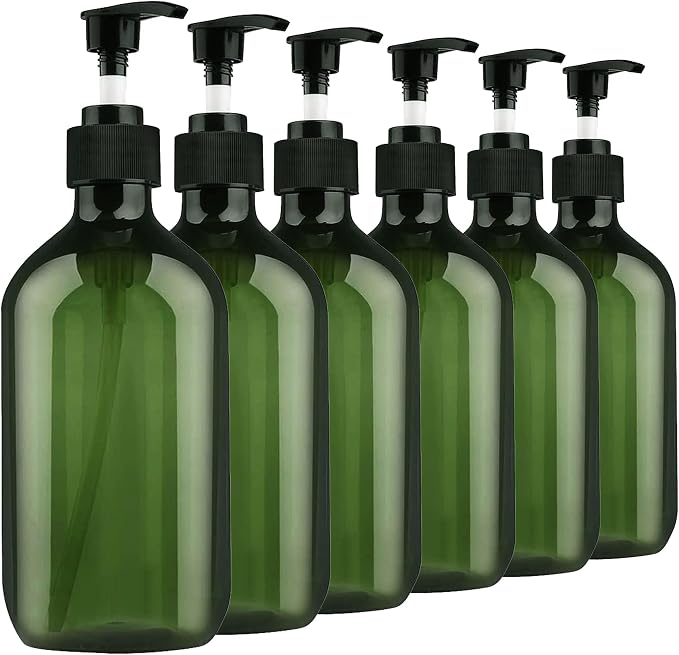 Empty Plastic Bottles with Pump Dispenser and Labels Included, Refillable - Image 7