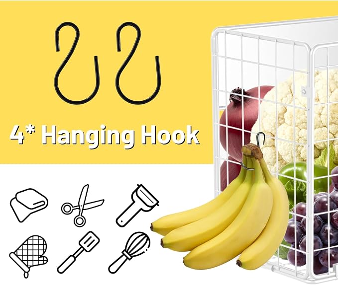 Ofiray-home Magnetic Fridge Shelf, Fruit Potato & Onion Storage Bins, Pantry - Image 6