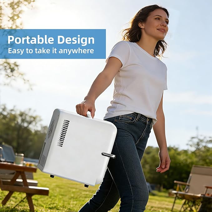 Antarctic Star Mini Fridge, 4L Capacity/6 Cans Portable Cooler and Warmer - Image 5
